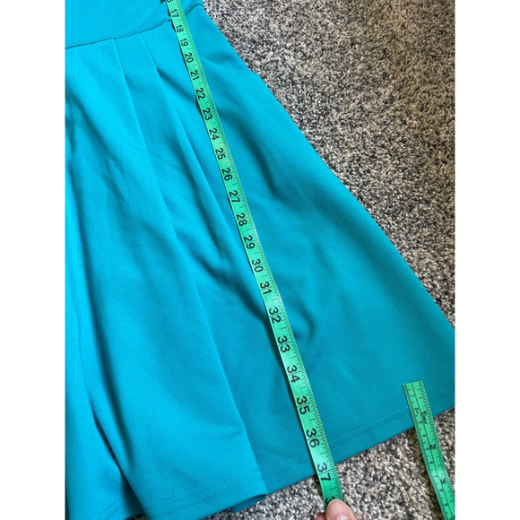 Gianni Bini Fit N Flare Miller Ponte Turquoise Dress NWT Size Medium - Picture 8 of 10